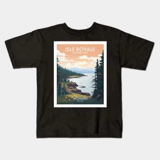 ISLE ROYALE NATIONAL PARK Kids T-Shirt